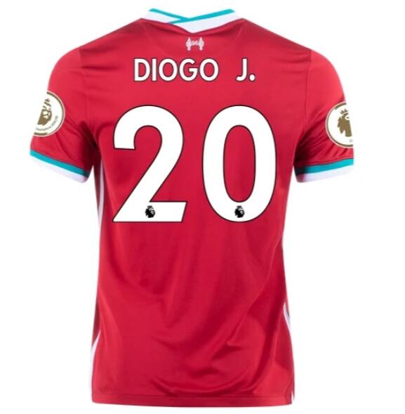 Liverpool Home Kit Soccer Jersey DIOGO JOTA #20 2020/21